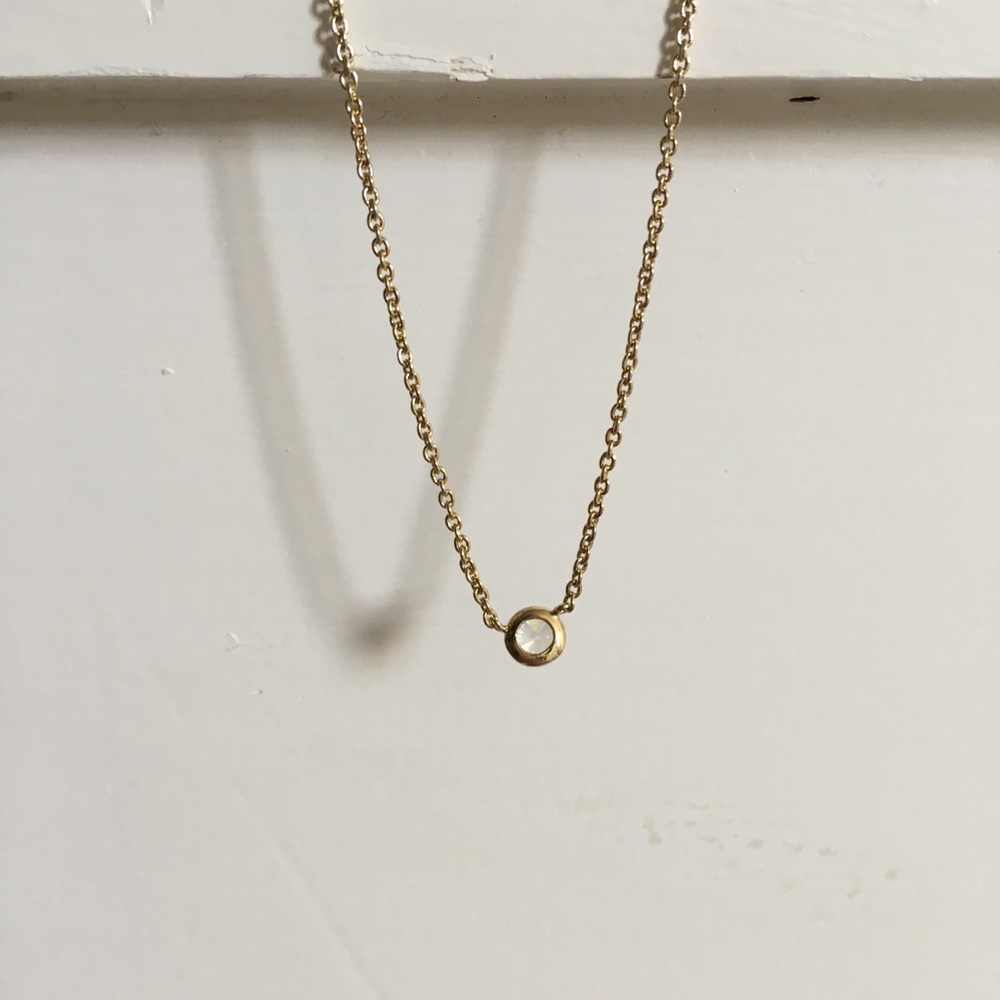 BaubleBar Gold Simple Necklace
